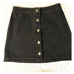 High waisted denim button down skirt NWOT